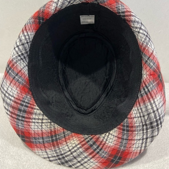 Original Panama Jack Plaid Fedora Safari Hat Size Large Unisex - Picture 8 of 10